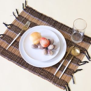 Pair of Bamboo Fringe Placemats